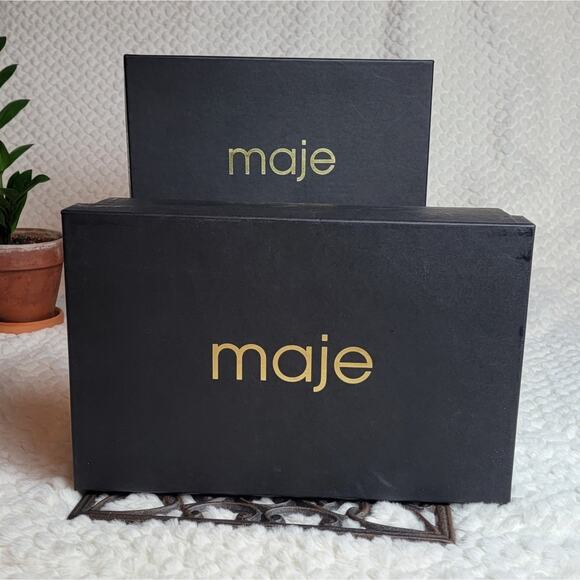 NIB Maje Faria Pumps in Black Suede, Sz 37 / US 6-6.5 - Picture 9 of 13